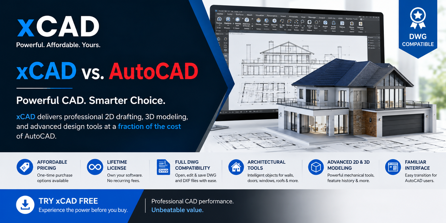 xCAD vs. AutoCAD: Why More CAD Professionals Are Choosing xCAD