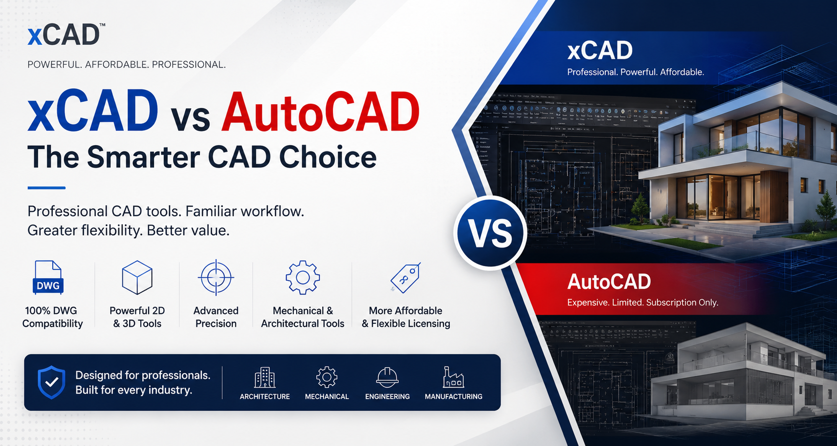 Why choose xCAD instead of AutoCAD?